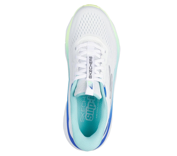 Women's Wide Fit Skechers 129200 Slip-ins Max Run Trainers in White/Multi - Image 1