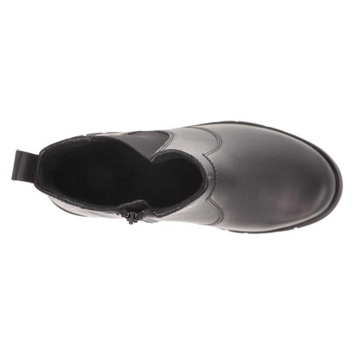 Women's Wide Fit DB Ella Boots in Black Leather - Image 4