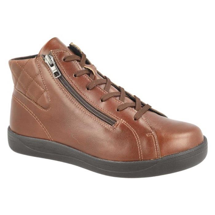 Women's Wide Fit DB Levisham Boots in Black Leather - Image 8