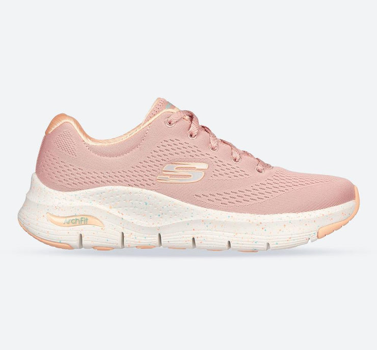 Women's Wide Fit Skechers 149566 Arch Fit Freckle Me Trainers