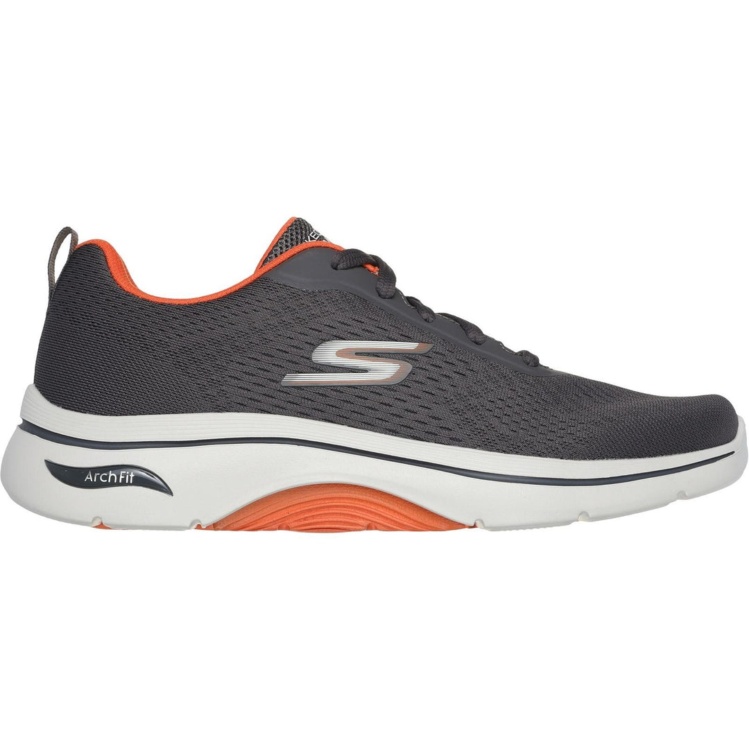 Men's Wide Fit Skechers 216516 Go Walk Arch Fit 2.0 Idyllic 2 Trainers in Navy - Image 7