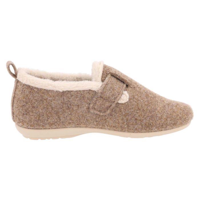 Women's Wide Fit DB Gracie Buckle Slippers in Navy Felt - Image 13