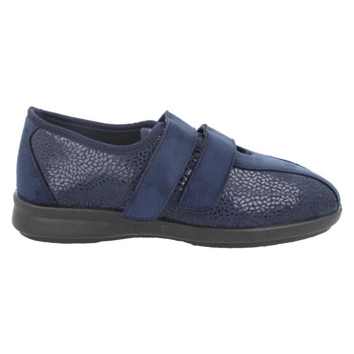 Women's Wide Fit DB Moon Wide Fit Shoes in Black Stretch - Image 5
