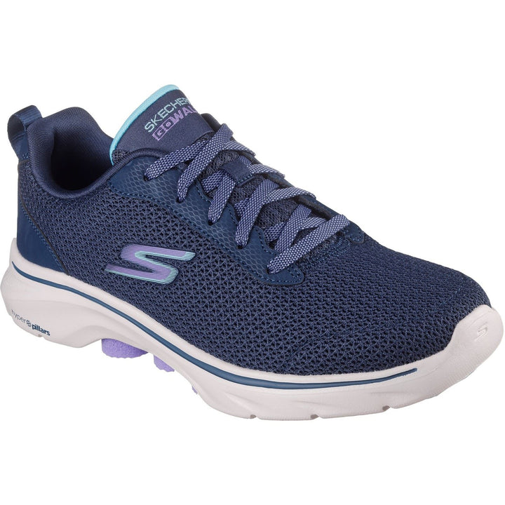 Women's Wide Fit Skechers 125263 Go Walk 7 Kaylor Trainers