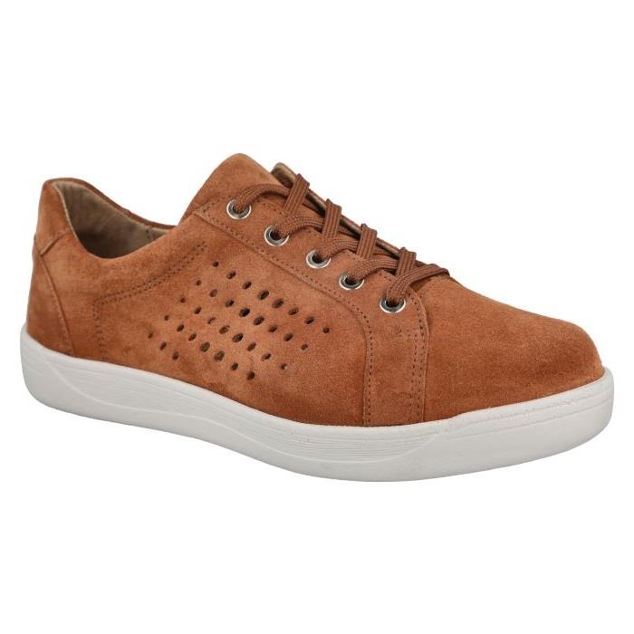 Women's Wide Fit DB Aleen Shoes in Sky Blue Suede - Image 1