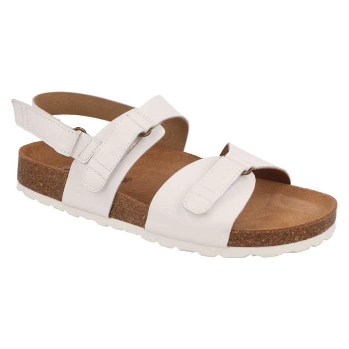 Women's Wide Fit DB Nettle Sandals in Tan Leather - Image 1