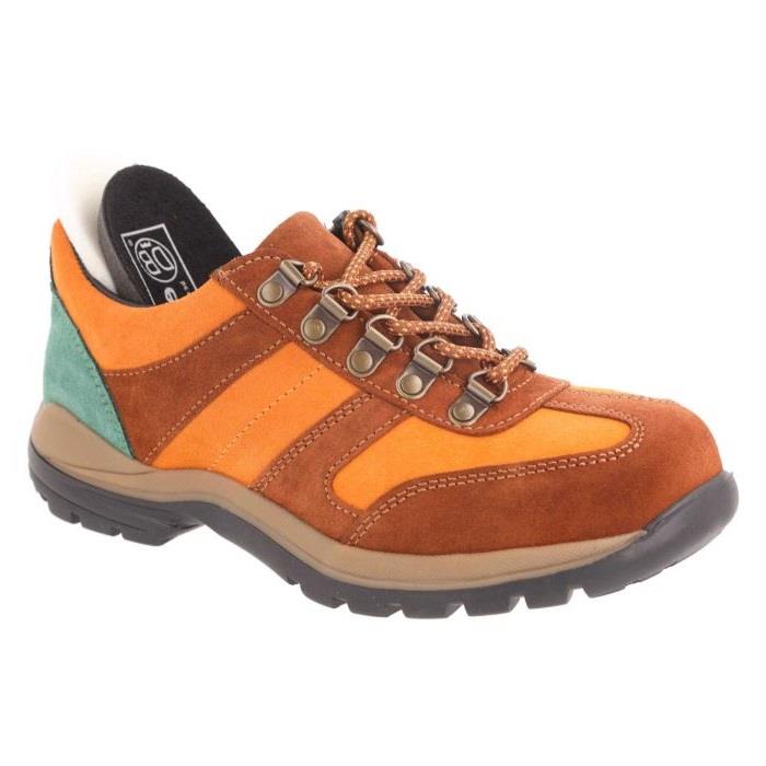Women's Wide Fit DB Anais Walking Trainers in Black / Multi Suede - Image 8