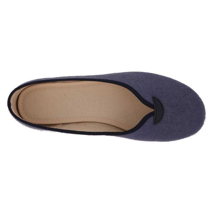 Women's Wide Fit DB Isobelle Canvas Shoes in Beige Canvas - Image 1