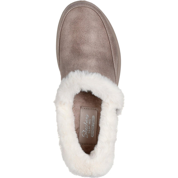 Women's Wide Fit Skechers 168114 Slip-ins Cozy Escape Slippers in Chestnut - Image 1