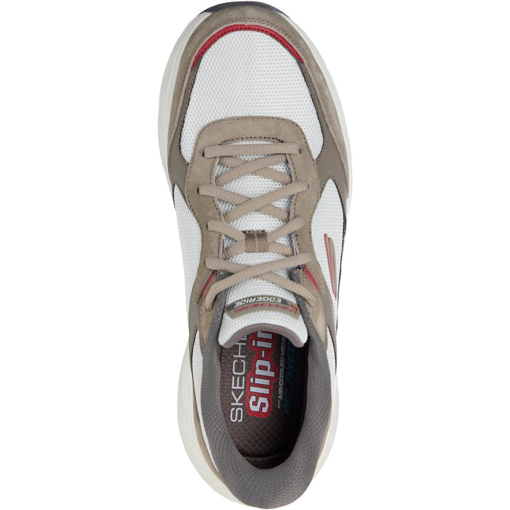 Mens Relaxed Fit Skechers 232947 Slip-ins Edgeride Erlon Trainers in Brown/Multi - Image 1