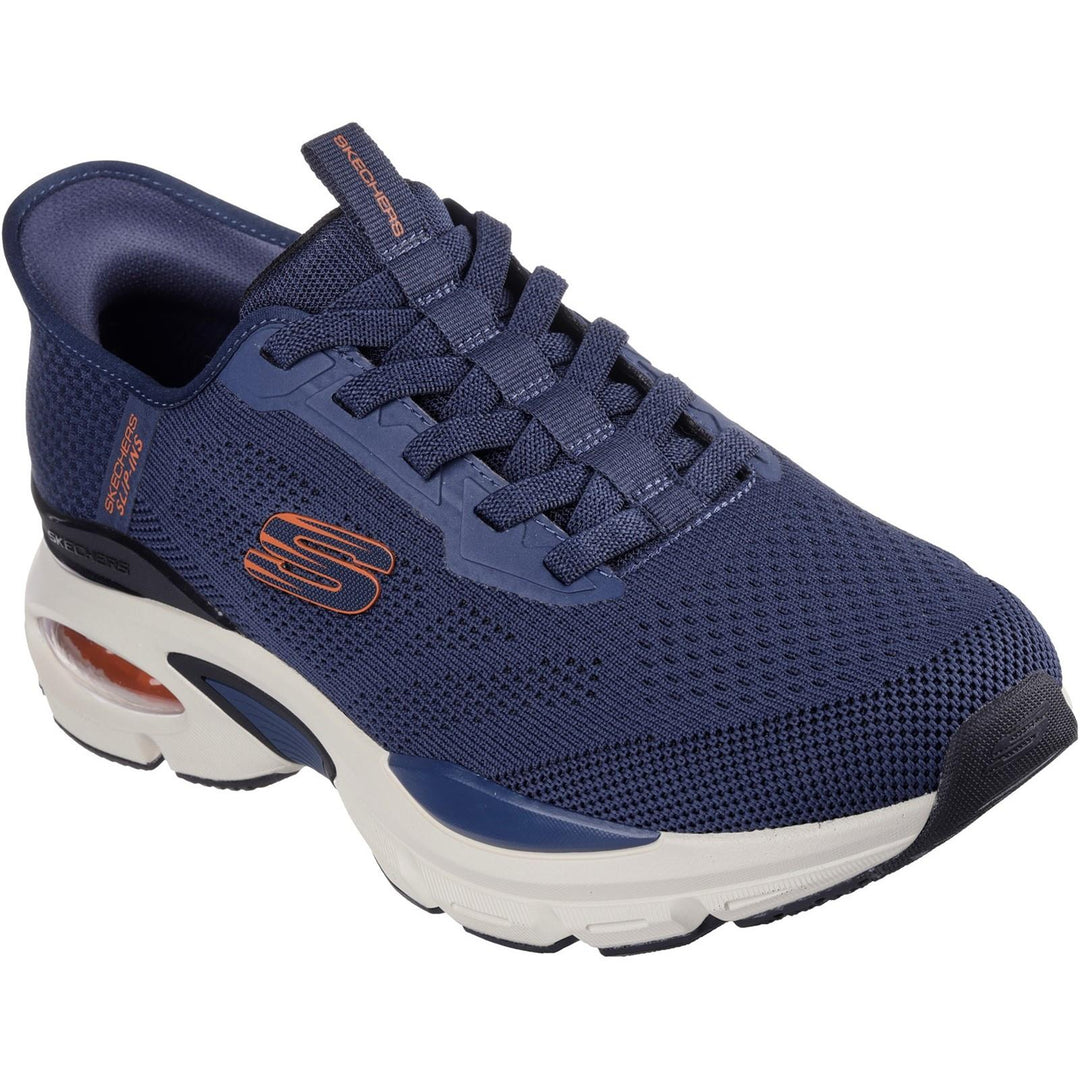 Men's Wide Fit Skechers Slip-ins 232447 Skech Air Ventura Trainers in Black/Red - Image 8