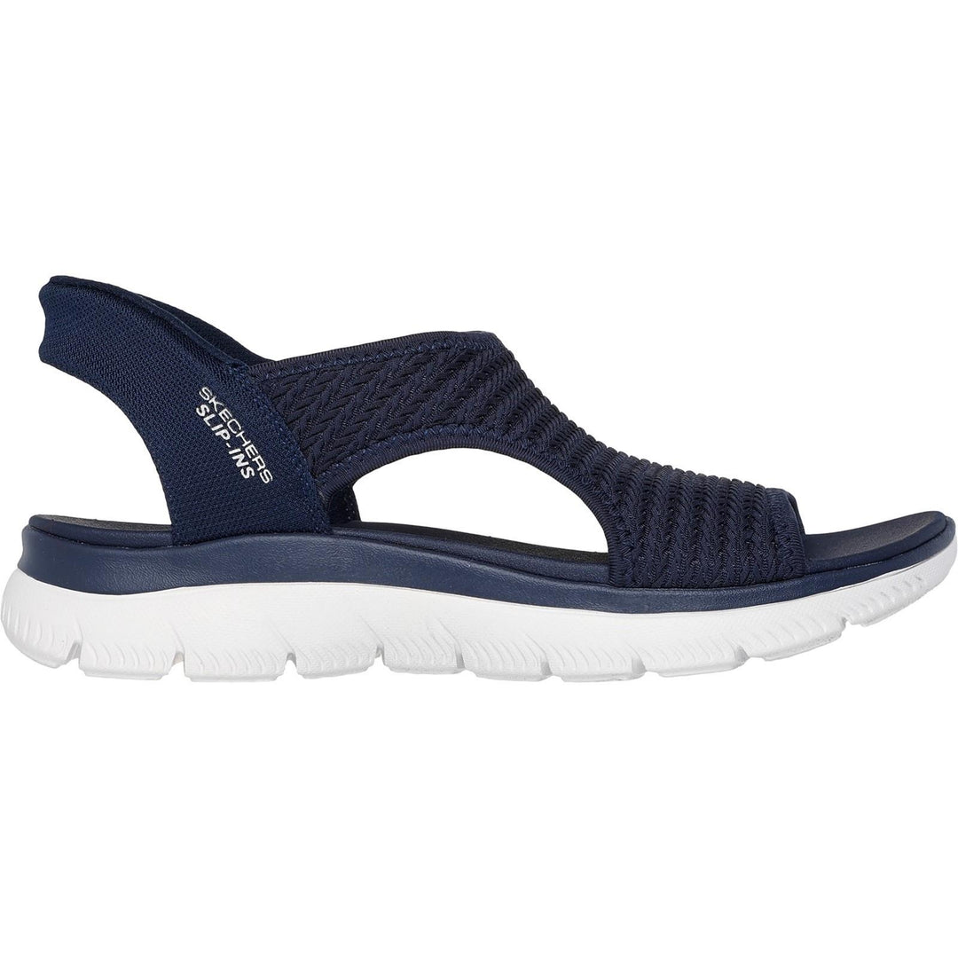 Women's Wide Fit Skechers 119519 Slip-ins Summits Sweetly Evolved Sandals in Black - Image 7