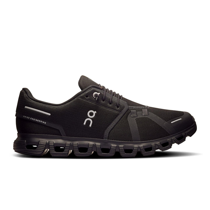 Men's Wide Fit On Cloud 6 Wide Trainers in Black/White - Image 1