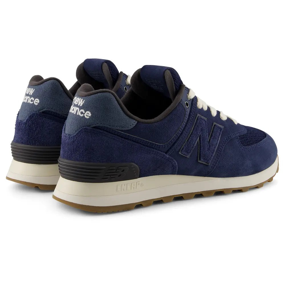 Women's Wide Fit New Balance U5747FO Trainers in Navy - Image 6