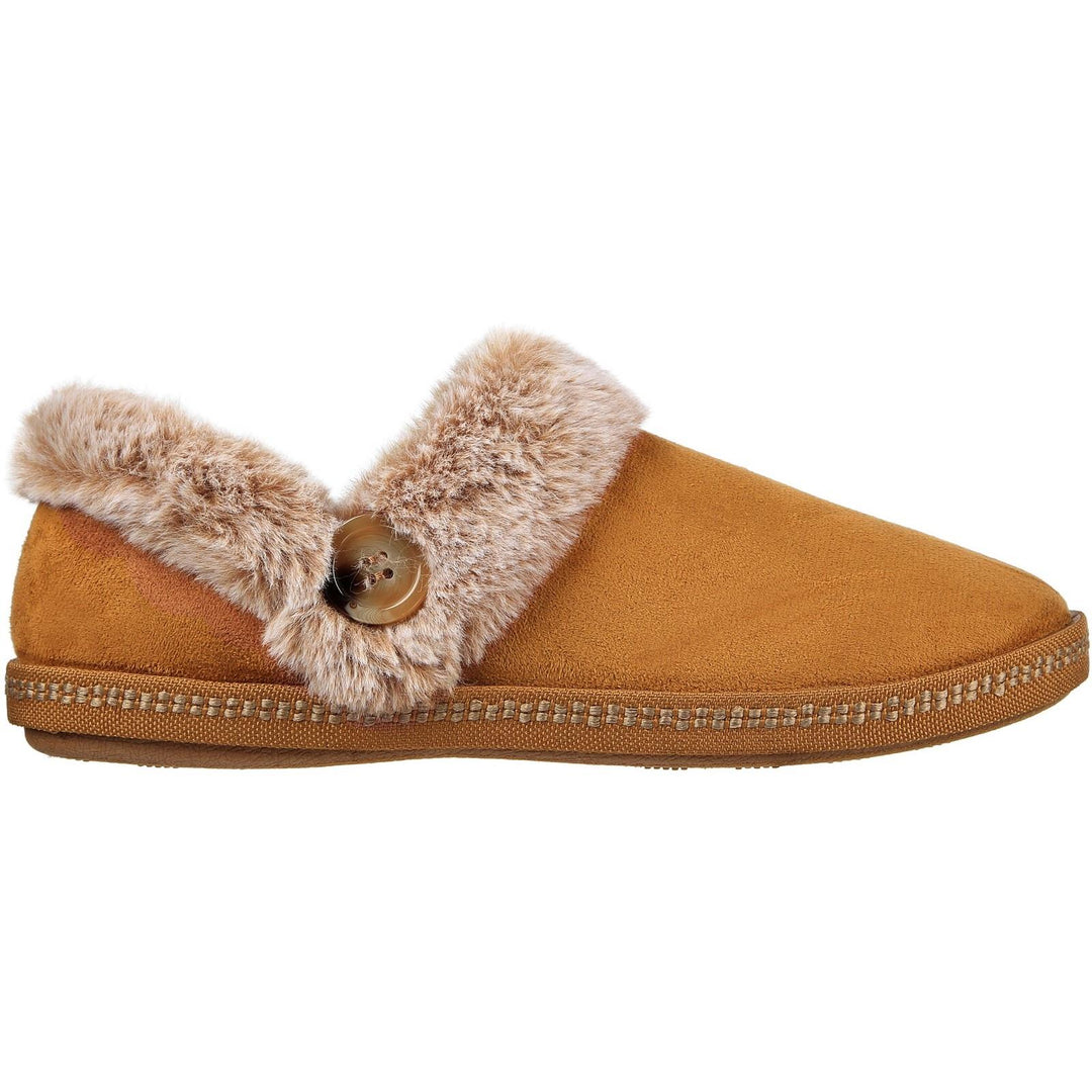 Women's Wide Fit Skechers Cozy 167219 Campfire Fresh Toast Slippers in Chestnut - Image 7