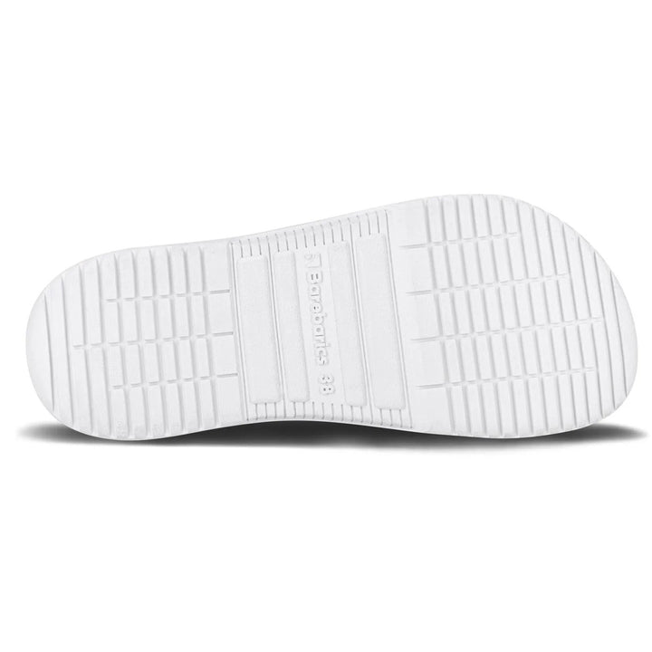 Men's Wide Fit Barefoot Barebarics Zing Walking/Running Trainers in White/Black - Image 1