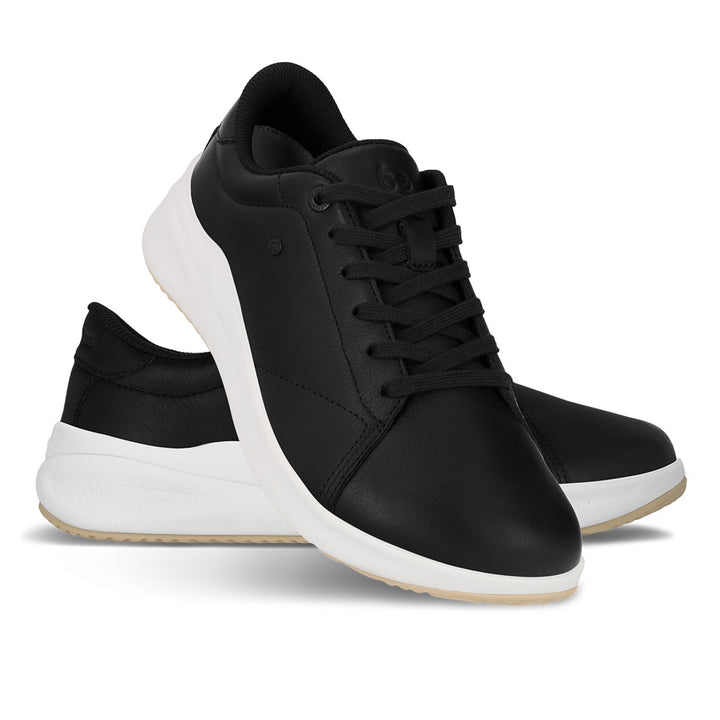 Men's Wide Fit Be Lenka Streetwise Walking/Running Trainers in Black/White - Image 1