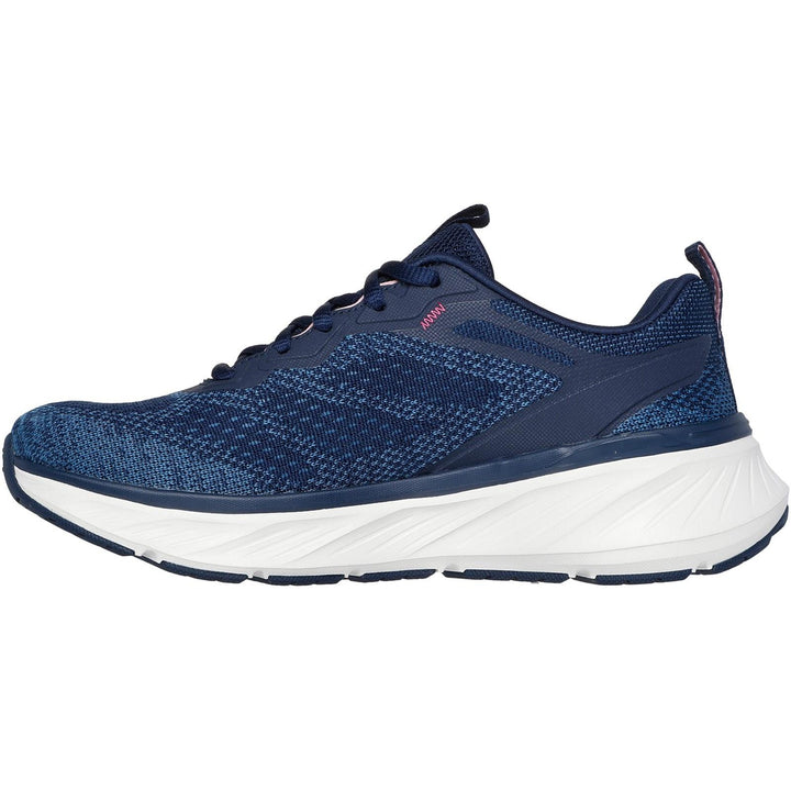 Women's Relaxed Fit Skechers 150471 Edgeride Power Flow Trainers in Black/Lavender - Image 1