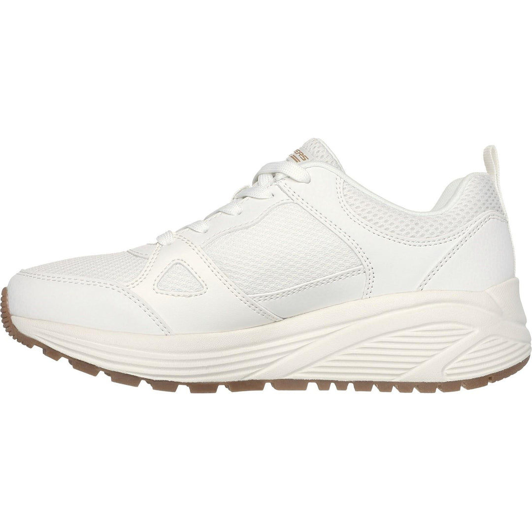 Womens Wide Fit Skechers 117268 Bobs Sparrow 2.0 Retro Clean Trainers in Off White - Image 4