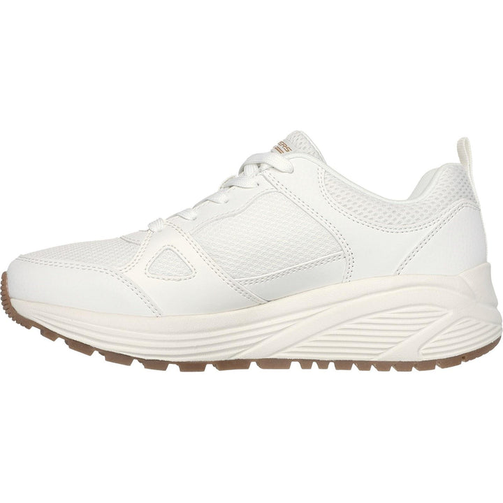 Womens Wide Fit Skechers 117268 Bobs Sparrow 2.0 Retro Clean Trainers in Off White - Image 1