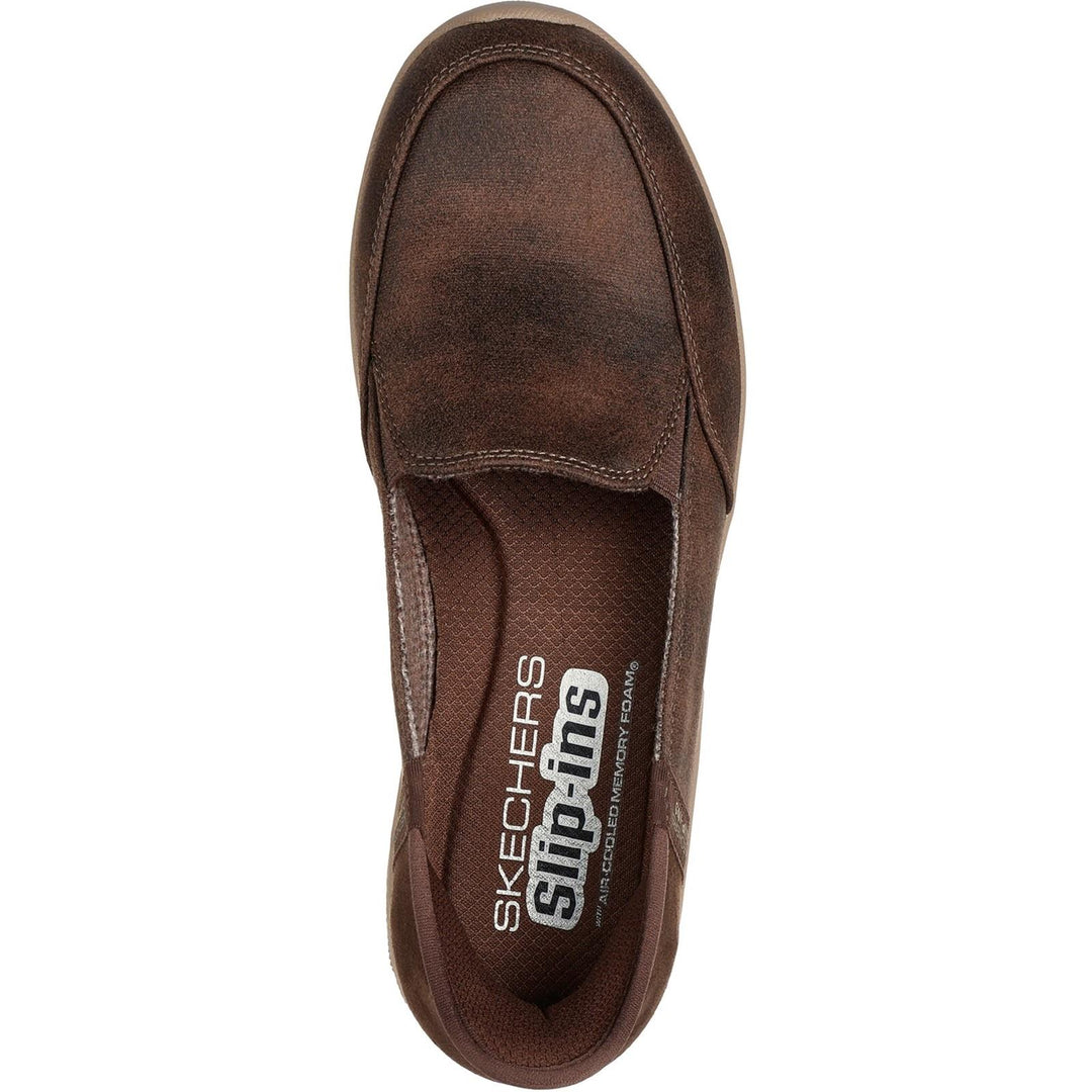 Women's Wide Fit Skechers 158699 Reggae Fest 2.0 Classically Shoes in Chocolate - Image 10