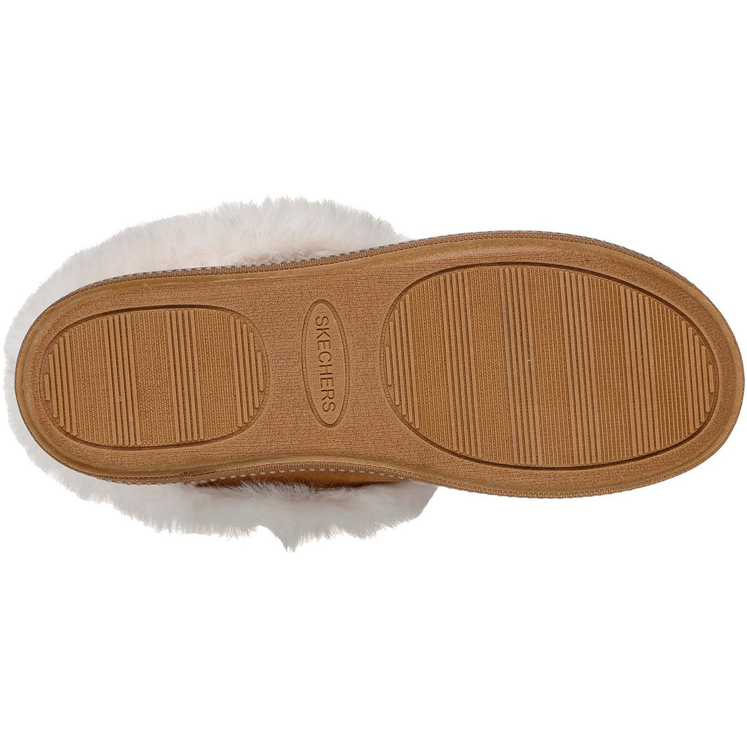 Women's Wide Fit Skechers 169012 Cozy Campfire Winter Nights Slippers in Black - Image 11