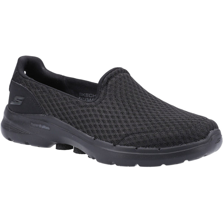 Skechers 124508 Wide Go Walk 6 - Big Splash Shoes Black Trainers-2