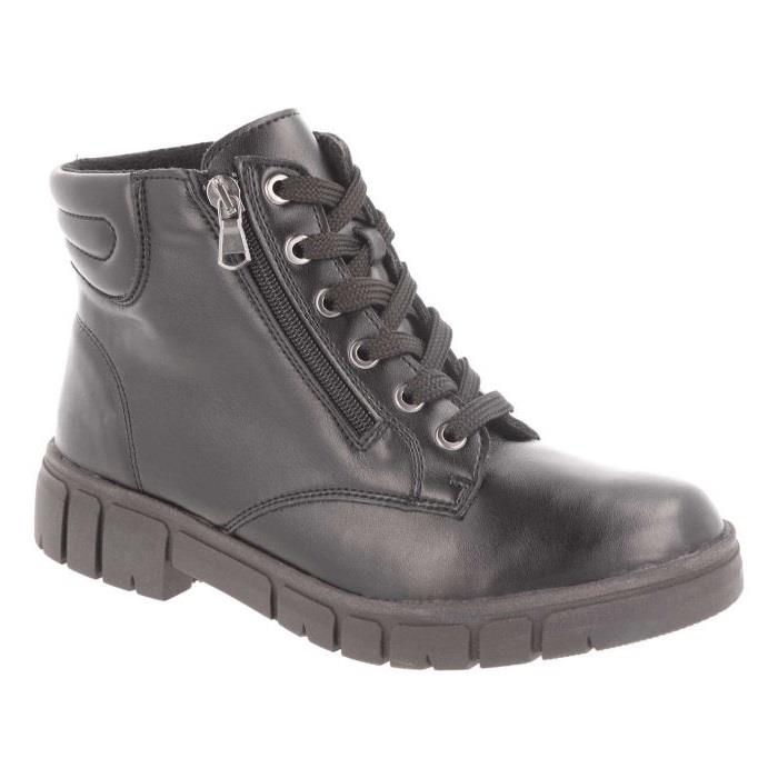 Women's Wide Fit DB Alice Ankle Boots in Black Synthetic - Image 1