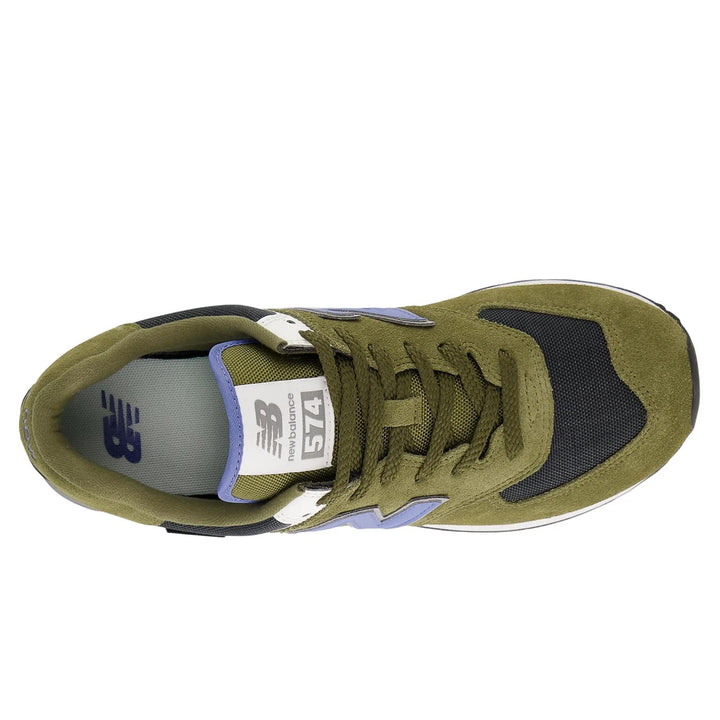 Men's Wide Fit New Balance U5743IR Green Shoes Trainers in Green - Image 1