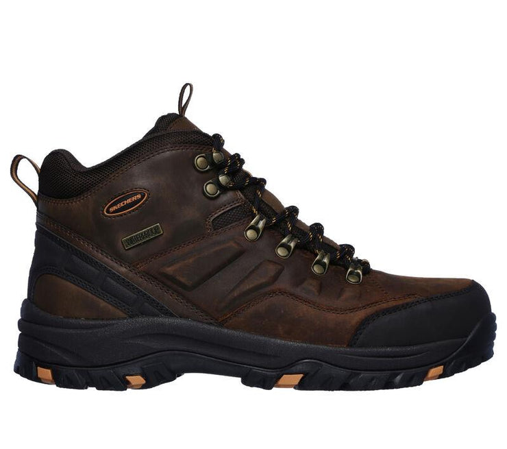 Men's Wide Fit Skechers 65529 Relaxed Fit Relment Traven Hiking Boots