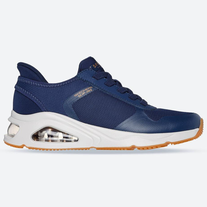 Women's Wide Fit Skechers 177116 Slip-ins Tres Air Uno Easy Steppers Trainers in Navy - Image 1