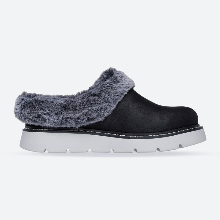 Women's Wide Fit Skechers 114762 Keepsakes Lite Cozy Blend Slippers
