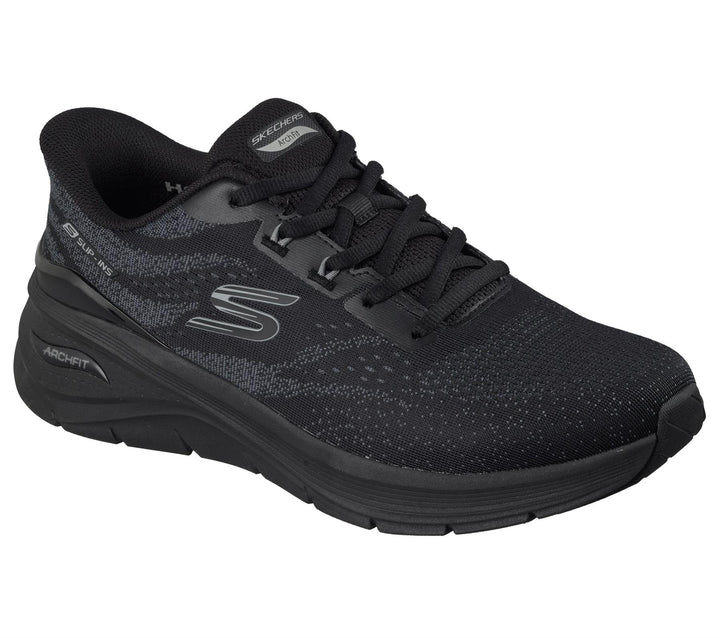 Men's Wide Fit Skechers 233400 Slip-ins Arch Fit 3.0 Trainers in Black - Image 1