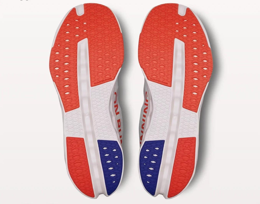 Women's Wide Fit On Cloudsurfer Next Wide Training Shoes - White/Flame