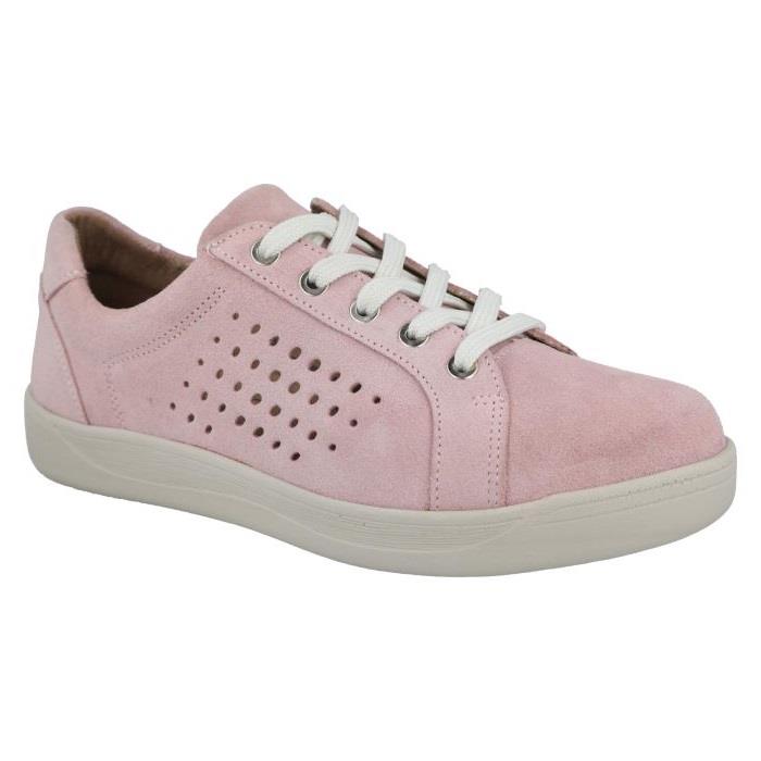Women's Wide Fit DB Aleen Shoes in Sky Blue Suede - Image 1