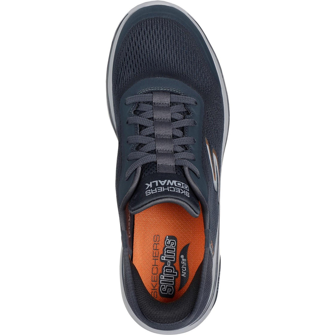 Men's Wide Fit Skechers 216602 Slip-ins Arch Fit 2.0 Simplicity Trainer in Navy - Image 9