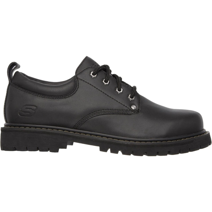 Men's Wide Fit Skechers 6618 Tom Cats Lace Up Shoes - Black