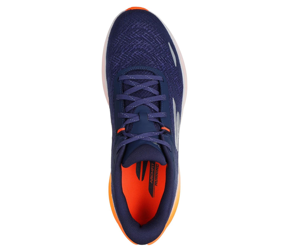 Men's Wide Fit Skechers 246200 Go Run Ride 12 Trainers in Navy/Orange - Image 5