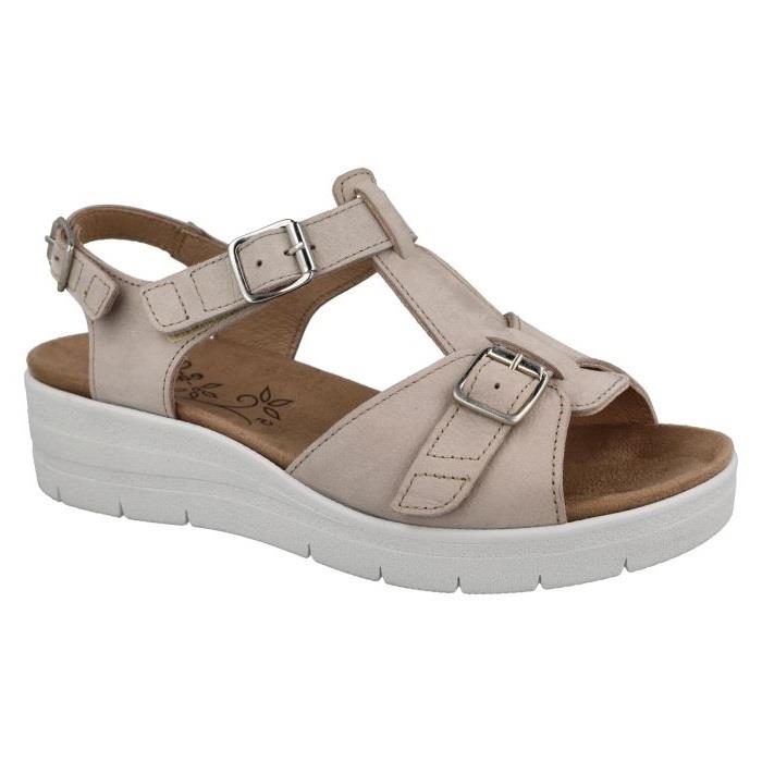 Women's Wide Fit DB Francesca Sandals in Blue Nubuck - Image 1