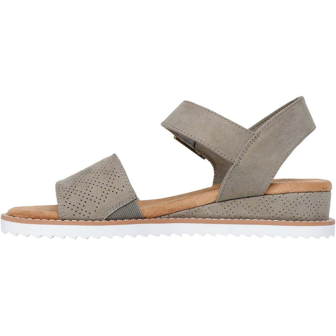 Women's Wide Fit Skechers 114147 Bobs Desert Kiss Serendipitous Sandals in Olive - Image 8