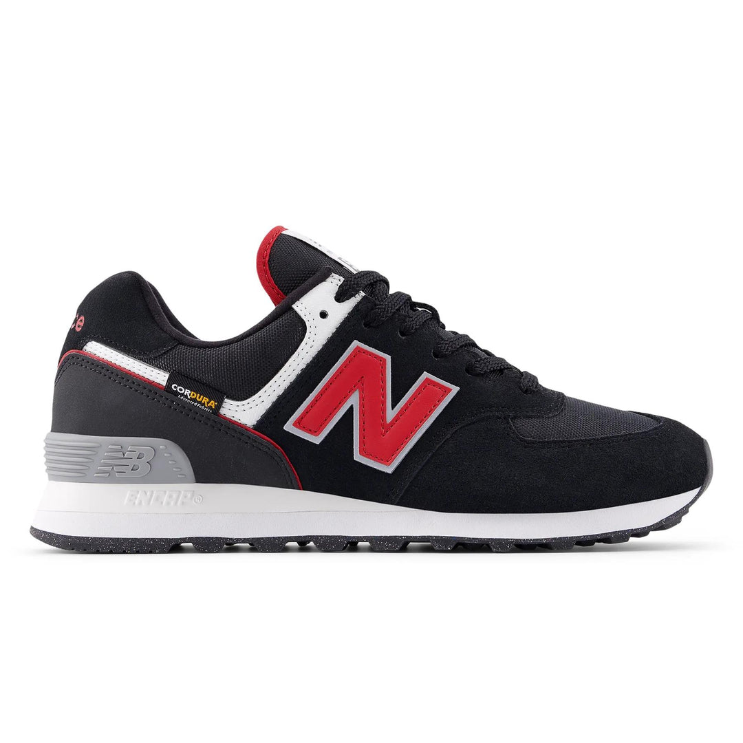 Men's Wide Fit New Balance U5748JL Black shoes  Trainers in Black/White - Image 1