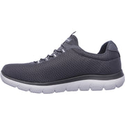 Men's Wide Fit Skechers 52811 Summits Slip On Sports Trainers - Charcoal