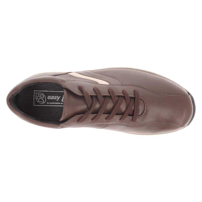 Men's Wide Fit DB Maurice Trainers in Black Leather - Image 11