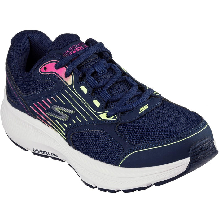 Women's Wide Fit Skechers 128606 Go Run Consistent 2.0 Advantage Trainers in Navy/Multi - Image 1