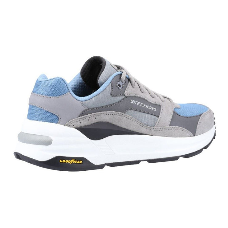 Skechers 237200 Wide Global Jogger Trainers Grey/Blue-3