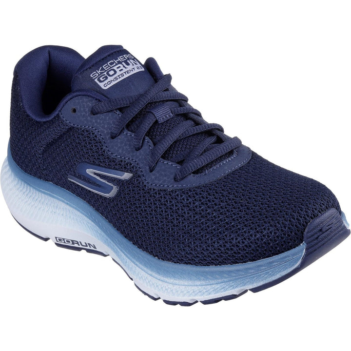 Women's Wide Fit Skechers 128621 Go Run Consistent 2.0 Fast Pace Trainers in Plum - Image 1
