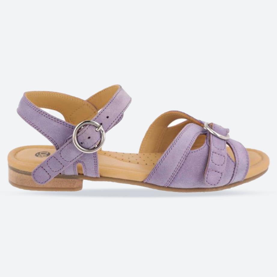 Women's Wide Fit DB Bonita Sandals in Lilac Suede - Image 1