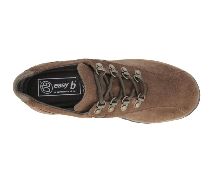 Mens Wide Fit DB Wyoming Walking Trainers in Black Suede - Image 1