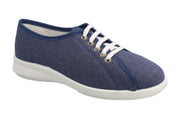 Womens Wide Fit DB Anthea Canvas Shoes