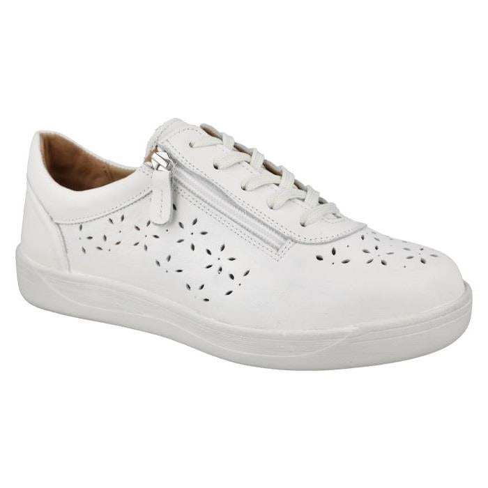 Women's Wide Fit DB Kaunas Shoes in Navy Leather - Image 1